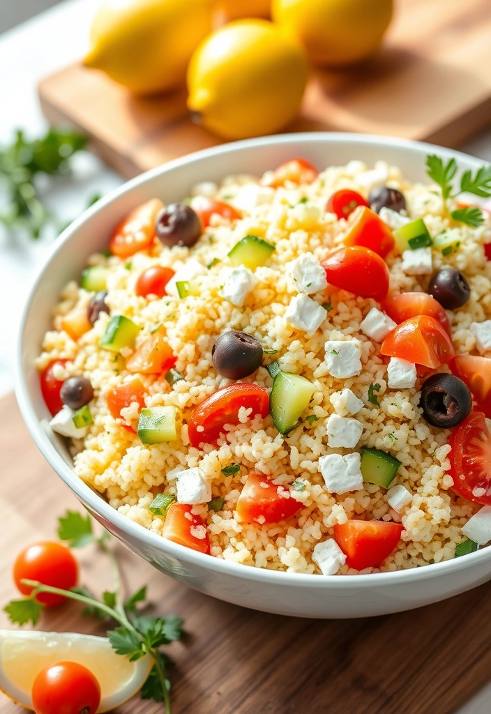 10 Quick Vegetarian Recipes That Burst with Flavor (You Won't Believe #4!) - 5. Mediterranean Couscous Salad