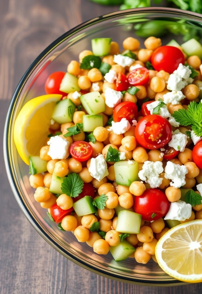 10 Quick and Healthy Dinners That Are Ready in 20 Minutes - 5. Mediterranean Chickpea Salad