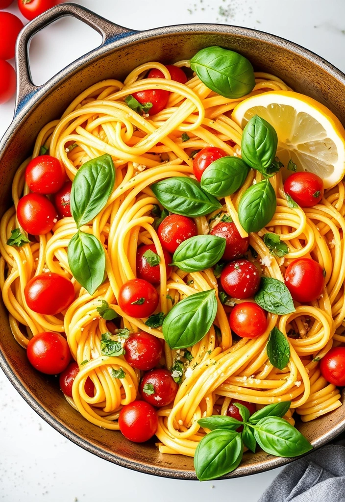 10 Quick and Healthy Dinners That Are Ready in 20 Minutes - 6. One-Pan Lemon Basil Pasta