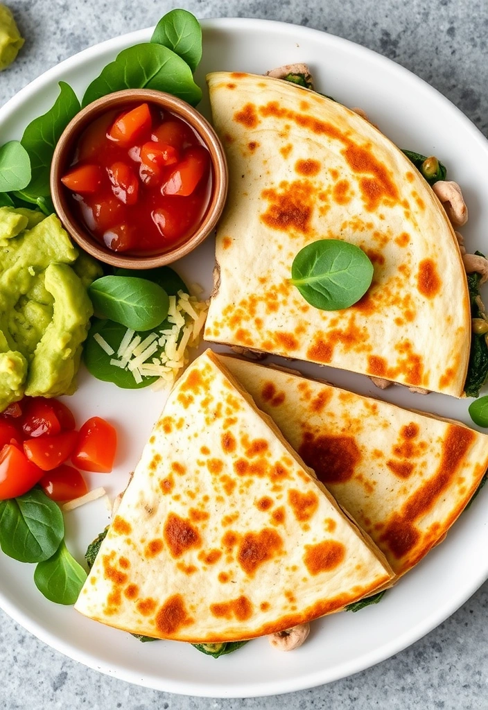 10 Quick and Healthy Dinners That Are Ready in 20 Minutes - 7. Turkey and Spinach Quesadillas