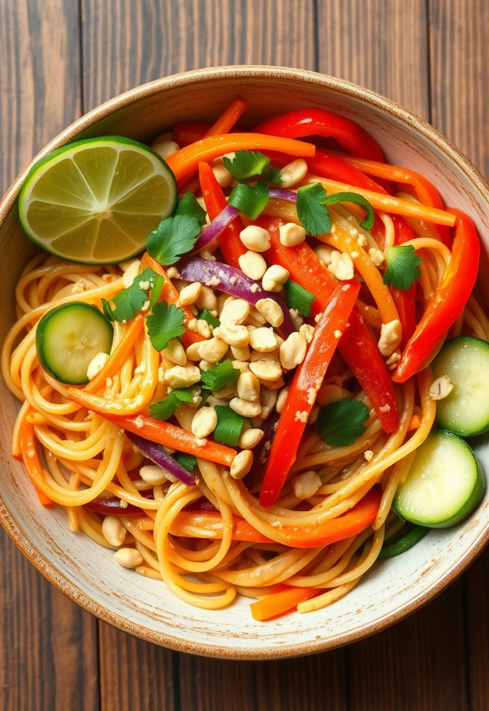 10 Quick and Healthy Dinners That Are Ready in 20 Minutes - 9. Thai Peanut Noodle Salad