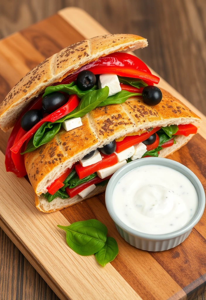 11 Quick and Easy Sandwich Ideas for Busy Days - 11. Mediterranean Veggie Sandwich