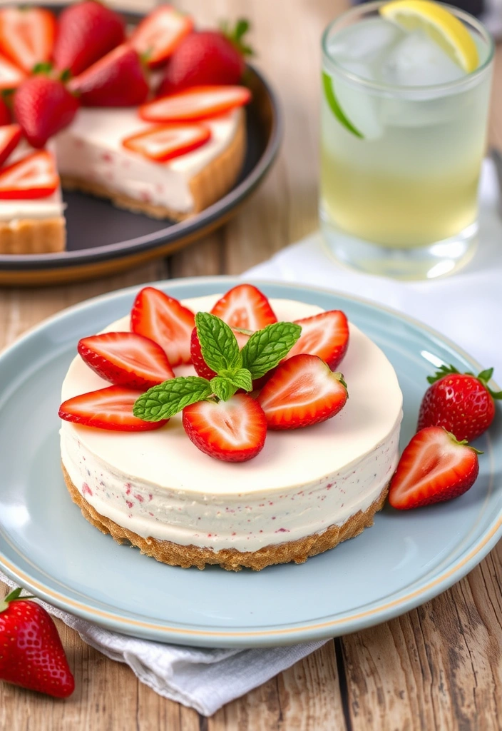 12 No-Bake Desserts That'll Keep You Cool This Summer (You Won't Believe #5!) - 1. No-Bake Strawberry Cheesecake