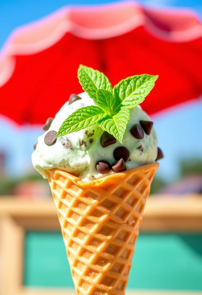 12 No-Bake Desserts That'll Keep You Cool This Summer (You Won't Believe #5!) - 10. Mint Chocolate Chip Ice Cream (No Ice Cream Maker Needed)