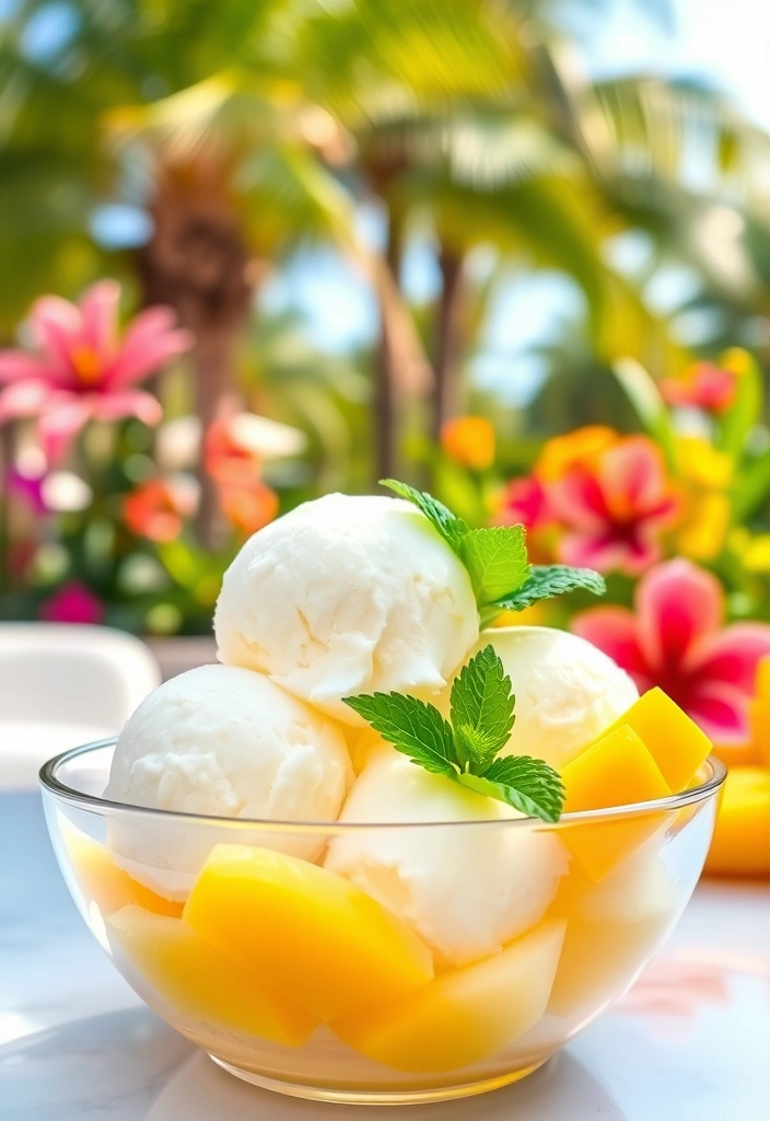 12 No-Bake Desserts That'll Keep You Cool This Summer (You Won't Believe #5!) - 5. Mango Coconut Sorbet (You Won't Believe This One!)