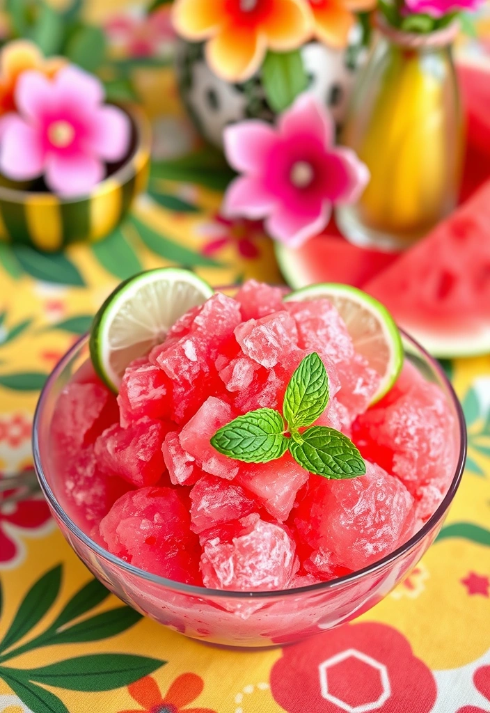 12 No-Bake Desserts That'll Keep You Cool This Summer (You Won't Believe #5!) - 7. Watermelon Granita