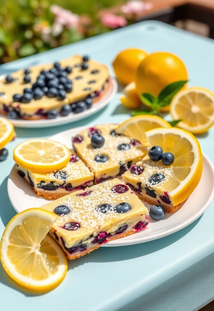 12 Vegan Desserts That Will Blow Your Mind (Prepare to Be Amazed!) - 10. Lemon Blueberry Bars