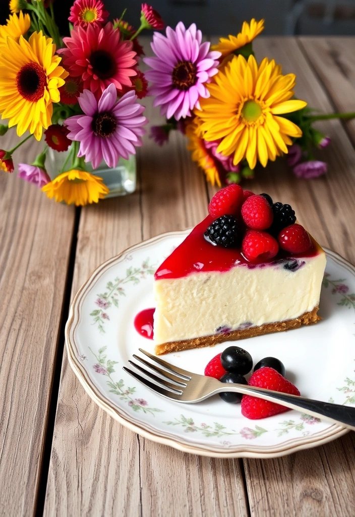 12 Vegan Desserts That Will Blow Your Mind (Prepare to Be Amazed!) - 4. Vegan Berry Cheesecake