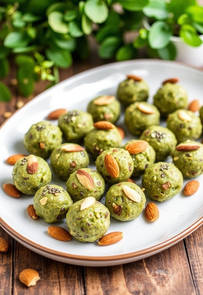 12 Vegan Desserts That Will Blow Your Mind (Prepare to Be Amazed!) - 6. Matcha Almond Energy Bites