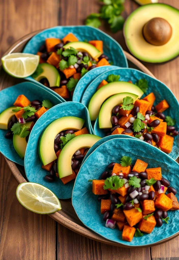 14 Healthy Crowd Recipes That Are Surprisingly Cheap (You’ll Love #4!) - 4. Sweet Potato and Black Bean Tacos (You’ll Love This!)