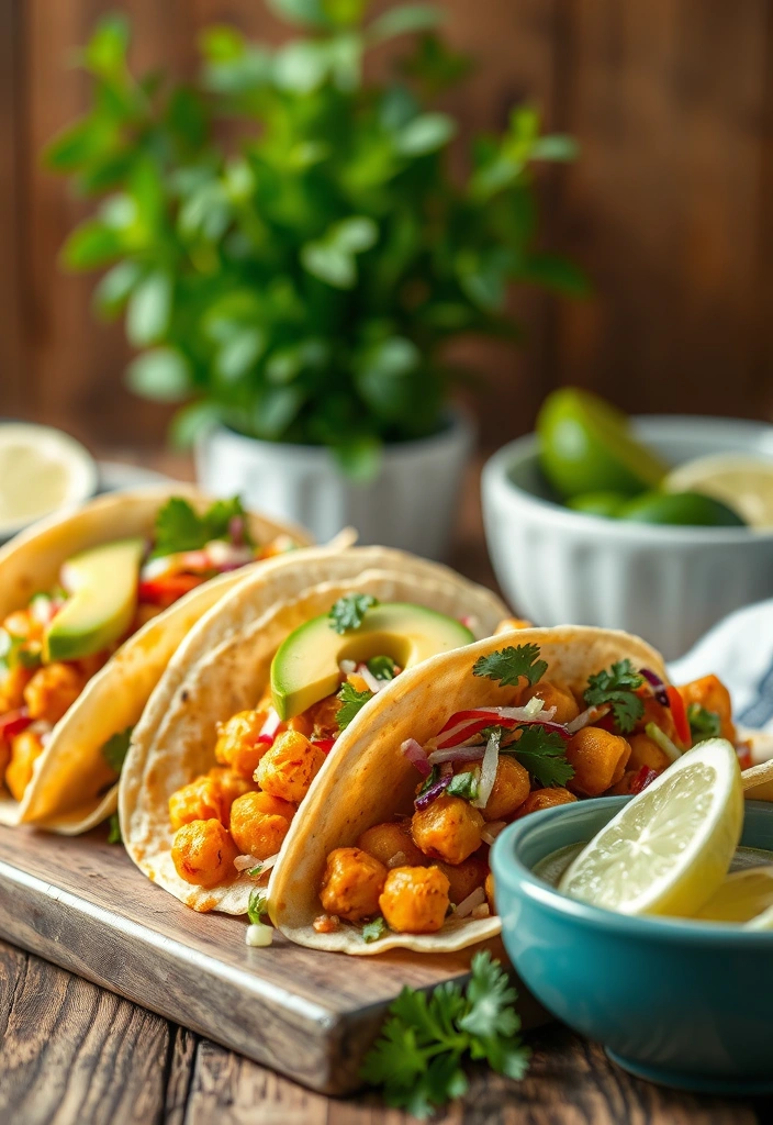 15 Affordable Vegetarian Meals That Are Bursting with Flavor (You Won't Believe #9!) - 1. Spicy Chickpea Tacos