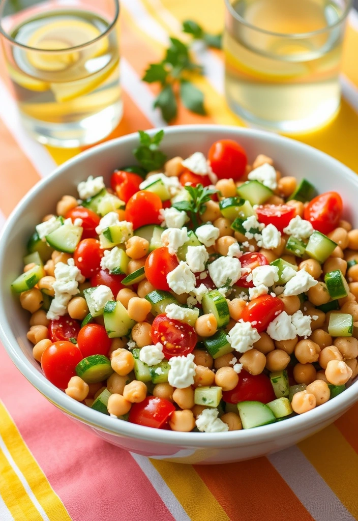 15 Affordable Vegetarian Meals That Are Bursting with Flavor (You Won't Believe #9!) - 6. Mediterranean Chickpea Salad