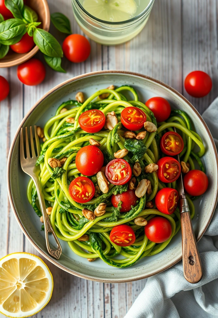 15 Affordable Vegetarian Meals That Are Bursting with Flavor (You Won't Believe #9!) - 9. Zucchini Noodles with Pesto