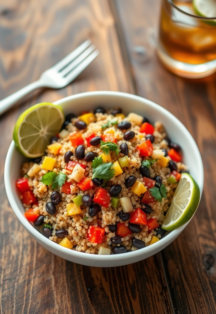 15 Cheap and Healthy Dinner Recipes for Beginners That Will Wow Your Taste Buds! - 1. Quinoa and Black Bean Salad