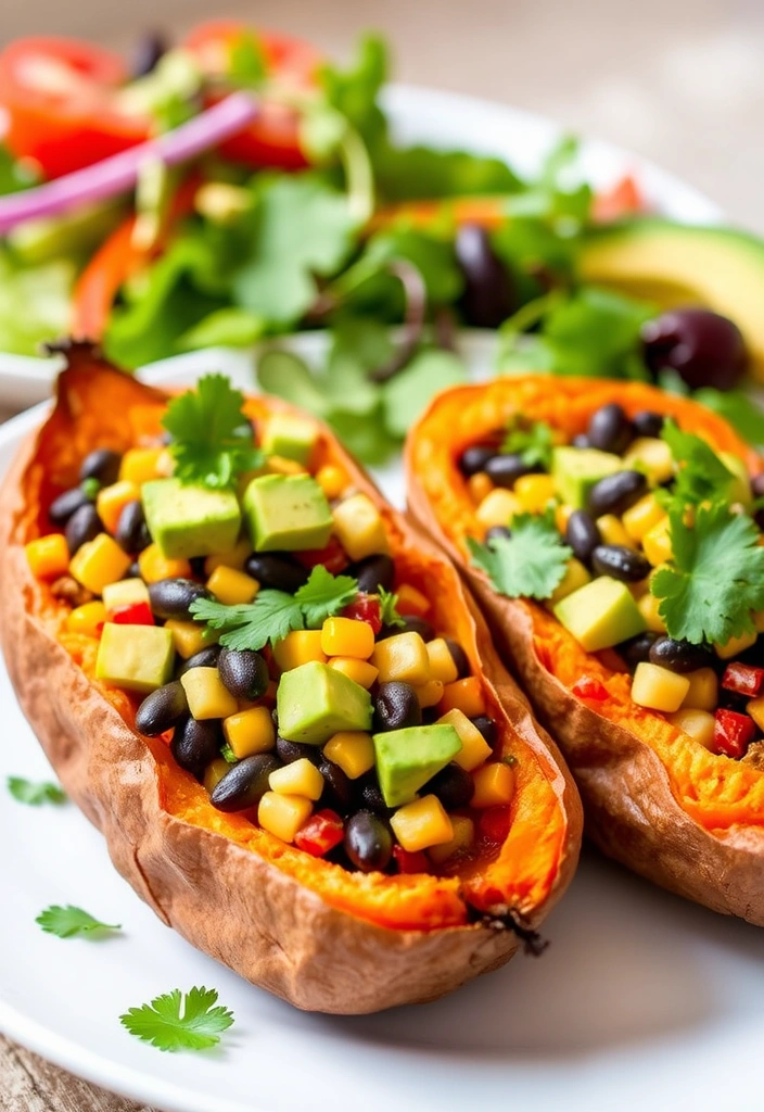 15 Cheap and Healthy Dinner Recipes for Beginners That Will Wow Your Taste Buds! - 5. Baked Sweet Potatoes with Black Beans