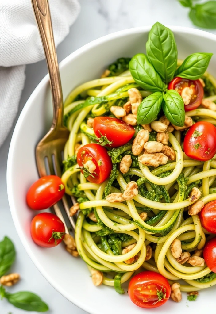 15 Cheap and Healthy Dinner Recipes for Beginners That Will Wow Your Taste Buds! - 9. Zucchini Noodles with Pesto