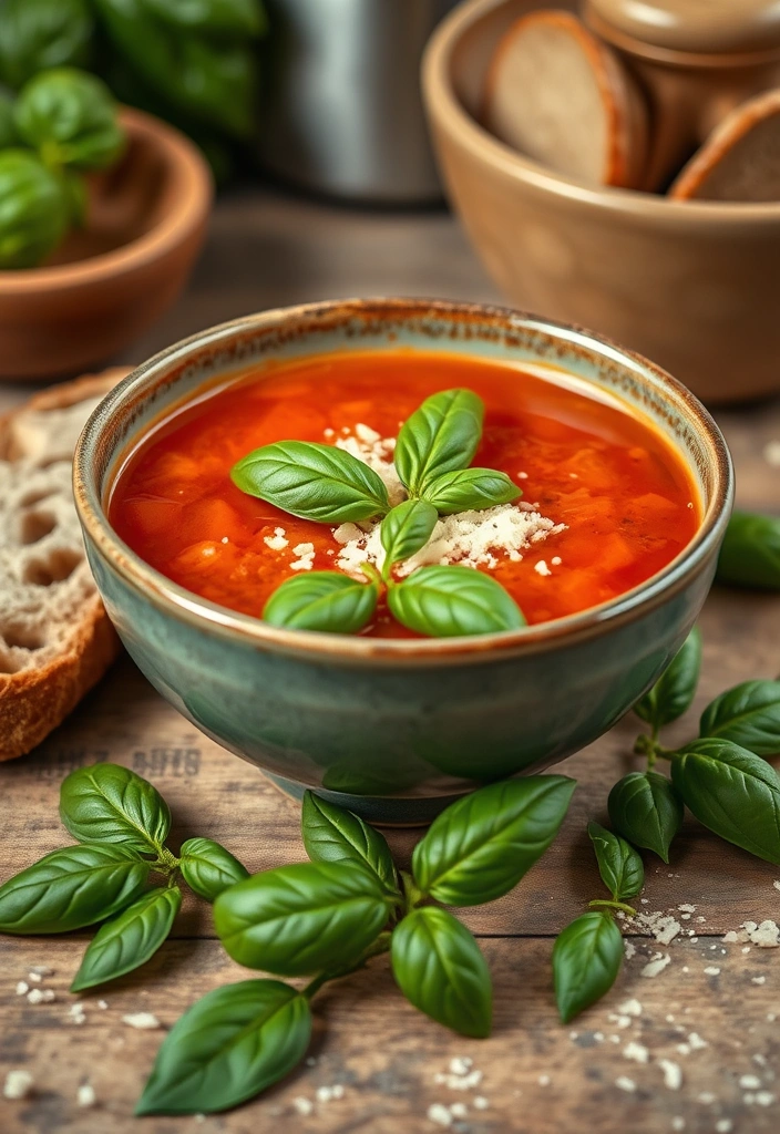 15-Minute Soups for Cozy Nights - 1. Tomato Basil Soup