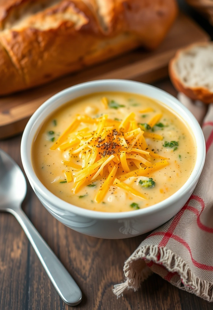 15-Minute Soups for Cozy Nights - 11. Broccoli Cheddar Soup