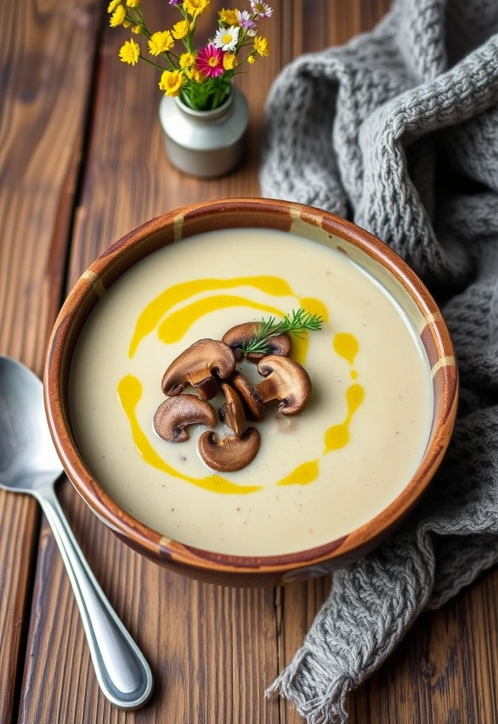 15-Minute Soups for Cozy Nights - 2. Creamy Mushroom Soup