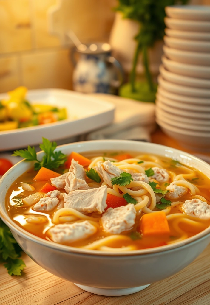 15-Minute Soups for Cozy Nights - 8. Chicken Noodle Soup