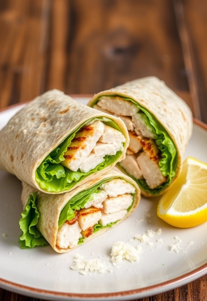 15-Minute Wrap Recipes for an Easy Lunch or Dinner - 10. Chicken Caesar Wrap