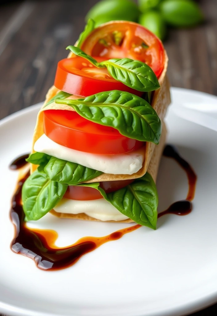 15-Minute Wrap Recipes for an Easy Lunch or Dinner - 6. Caprese Wrap