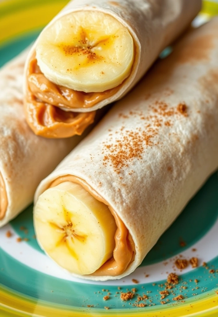 15-Minute Wrap Recipes for an Easy Lunch or Dinner - 7. Peanut Butter Banana Wrap