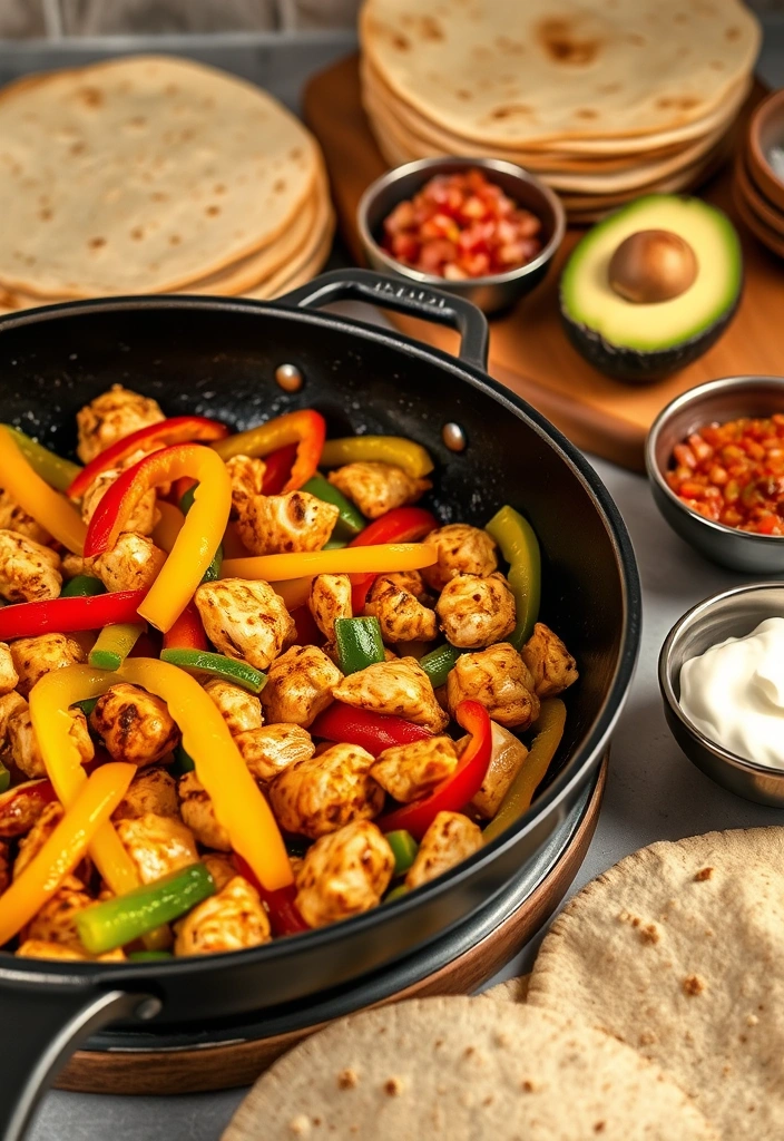 20-Minute Skillet Dinners for the Entire Family - 1. One-Pan Chicken Fajitas