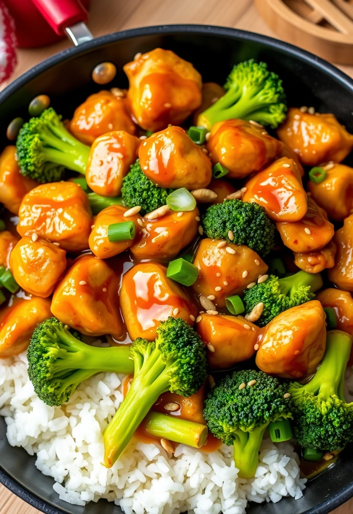 20-Minute Skillet Dinners for the Entire Family - 13. Honey Garlic Chicken and Broccoli