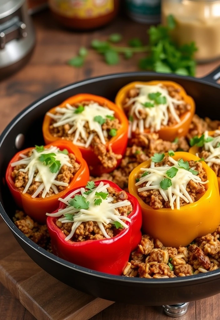 20-Minute Skillet Dinners for the Entire Family - 15. Stuffed Bell Peppers