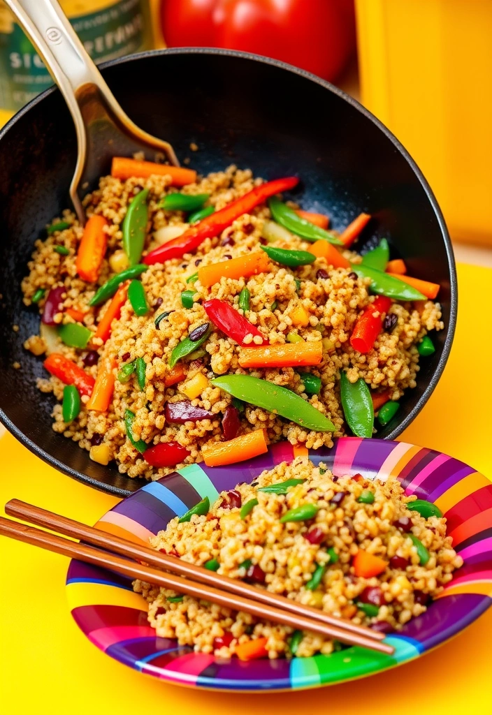 20-Minute Skillet Dinners for the Entire Family - 7. Veggie-Packed Quinoa Stir-Fry