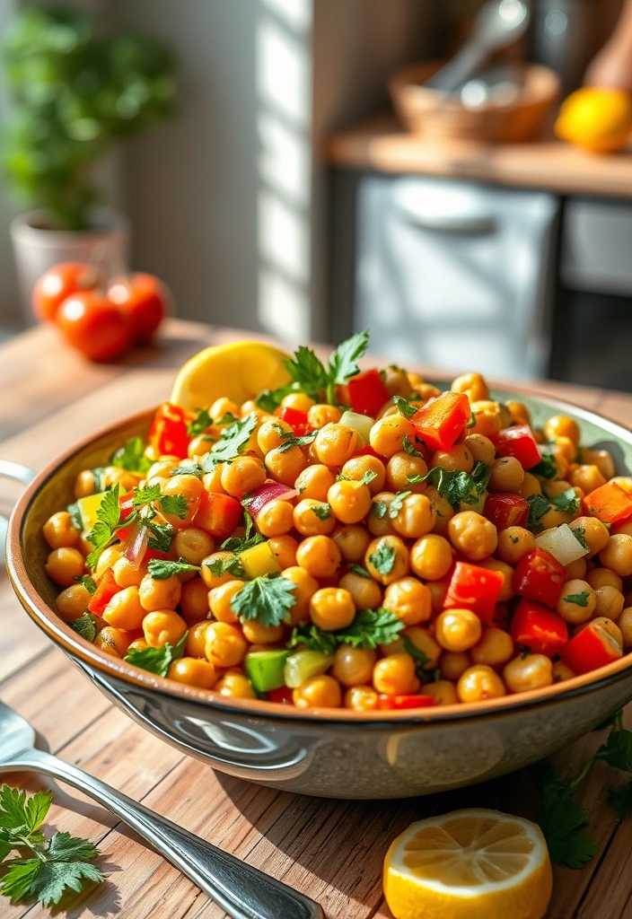 25 Pantry Staples You Can Turn Into Budget-Friendly Meals - 1. Spicy Chickpea Salad