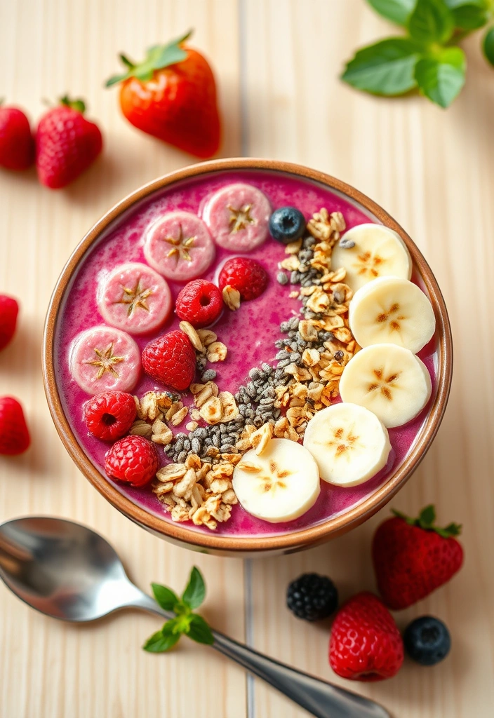 7 Quick Healthy Recipes for Weight Loss - 4. Berry Smoothie Bowl