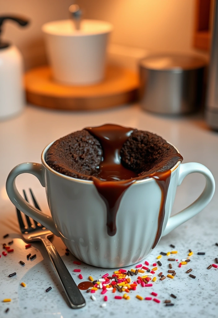 9 Quick and Delicious Recipes You Can Make in 20 Minutes - 9. Chocolate Mug Cake