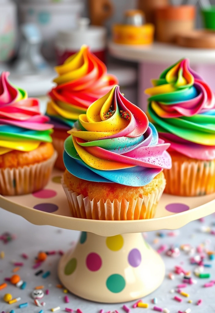 Baking with Kids: 10 Fun and Easy Recipes - 1. Rainbow Cupcakes