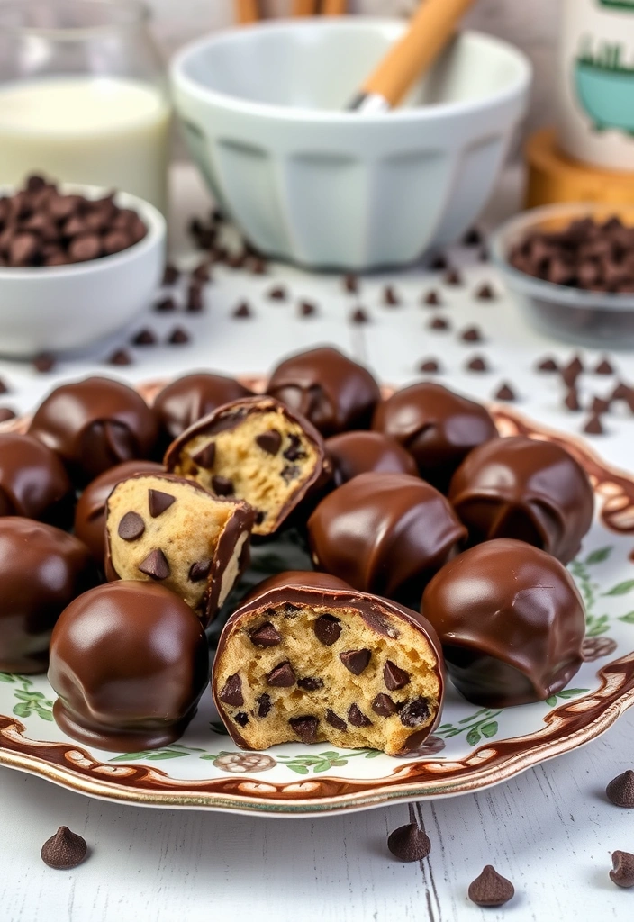 Baking with Kids: 10 Fun and Easy Recipes - 2. Chocolate Chip Cookie Dough Truffles