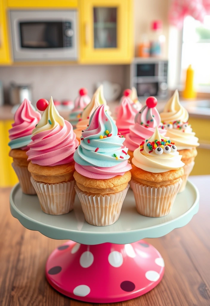 Baking with Kids: 10 Fun and Easy Recipes - 6. Ice Cream Cone Cupcakes