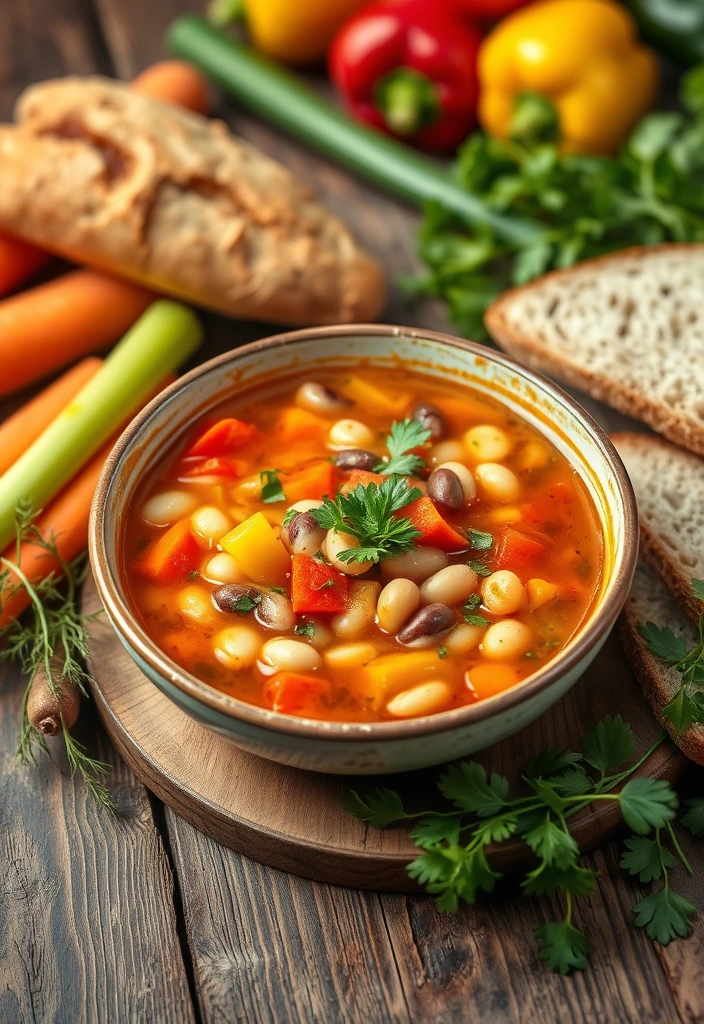 Crockpot Meals That Won’t Break the Bank - 1. Hearty Vegetable and Bean Soup