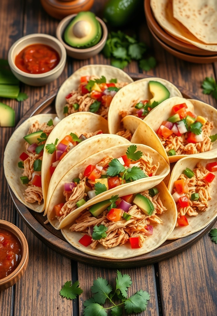 Crockpot Meals That Won’t Break the Bank - 4. Salsa Chicken Tacos