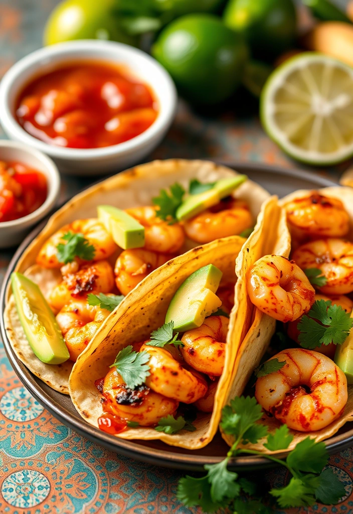 Healthy Quick Recipes You Can Make in 15 Minutes or Less - 5. Spicy Shrimp Tacos