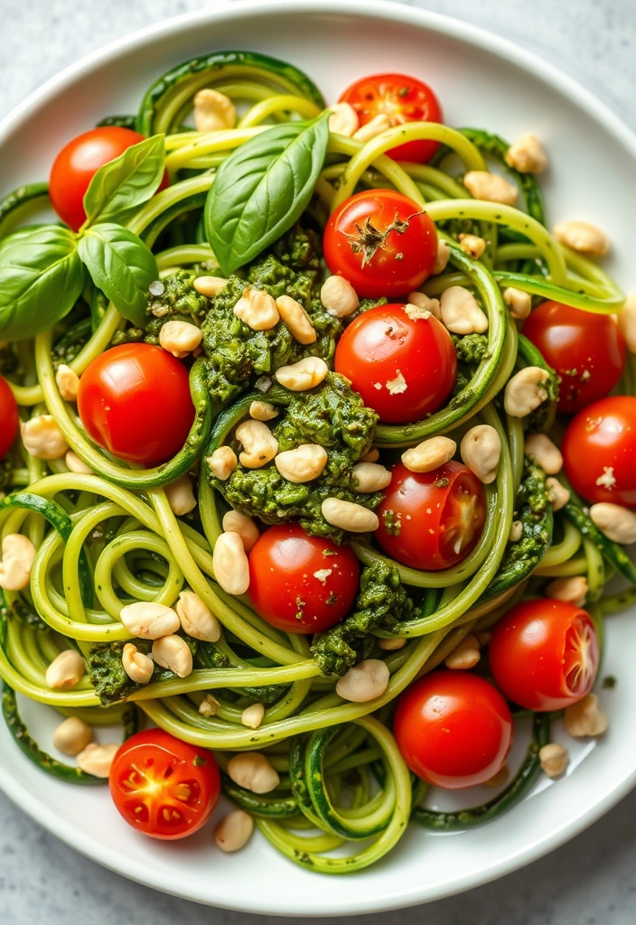 Healthy Quick Recipes You Can Make in 15 Minutes or Less - 7. Zucchini Noodles with Pesto