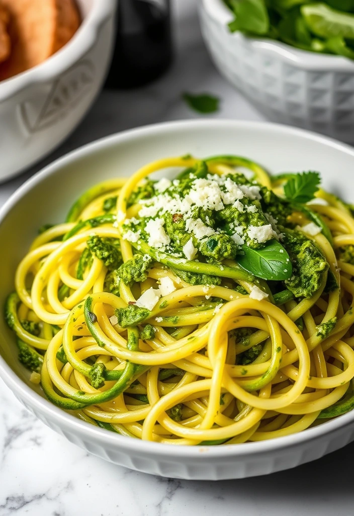 How to Make Gourmet-Style Meals on a Budget - 9. Zucchini Noodles with Pesto