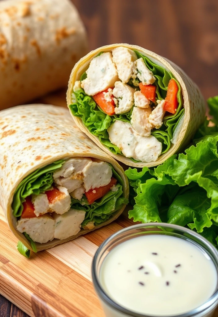 How to Prep a Week’s Worth of Lunches in Just 2 Hours - 14. Chicken Caesar Salad Wraps: A Twist on a Classic