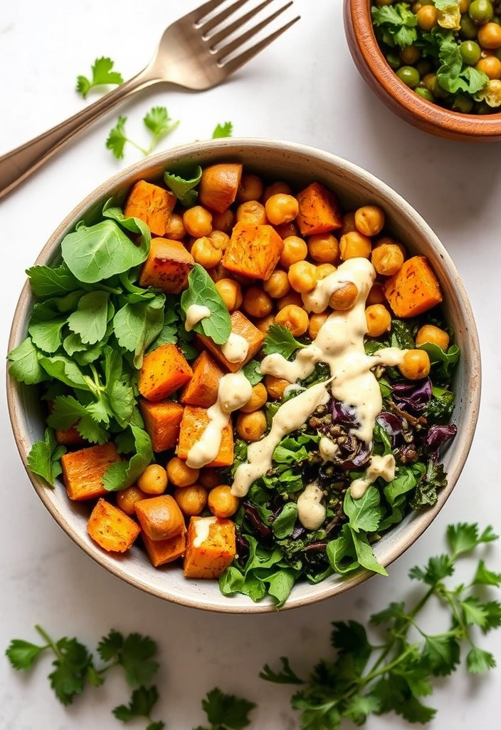 Meal Prepping for Weight Loss: A Week's Worth of Healthy Ideas - 2. Hearty Chickpea and Sweet Potato Bowls