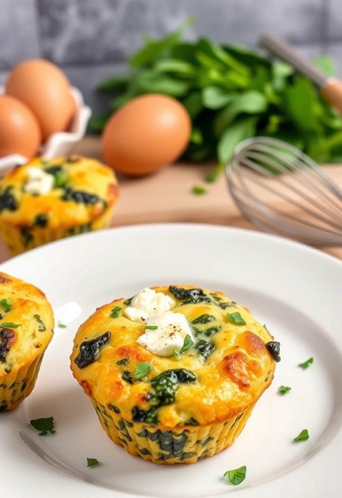 Meal Prepping for Weight Loss: A Week's Worth of Healthy Ideas - 4. Spinach and Feta Egg Muffins