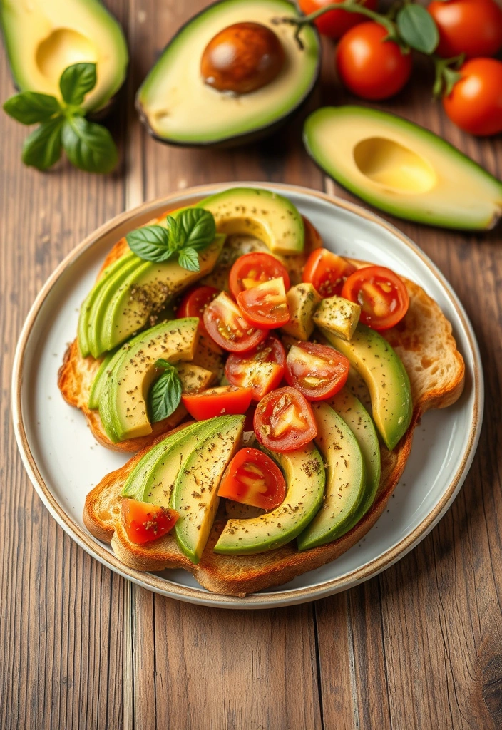 Meal Prepping for Weight Loss: A Week's Worth of Healthy Ideas - 8. Creamy Avocado and Tomato Toast