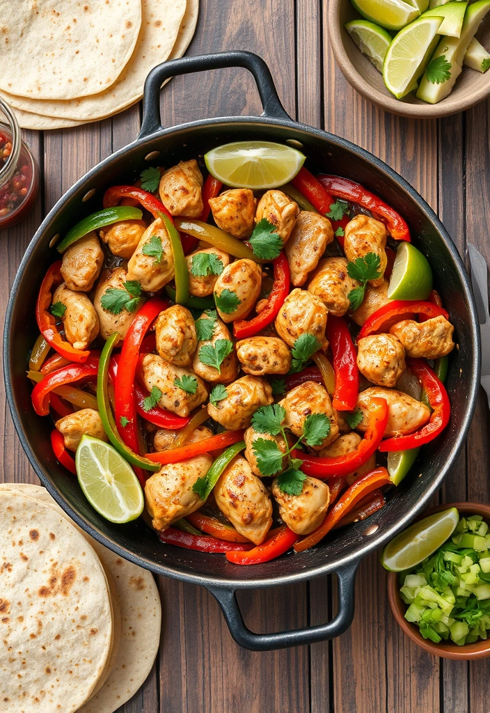 One-Pan Meals in Under 20 Minutes: 10 Recipes You'll Want to Make Tonight! - 1. Quick Chicken Fajitas