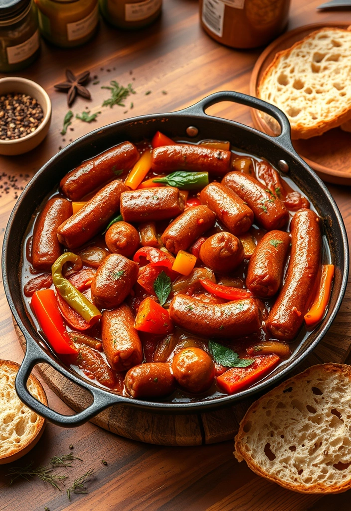 One-Pan Meals in Under 20 Minutes: 10 Recipes You'll Want to Make Tonight! - 4. Spicy Sausage and Peppers