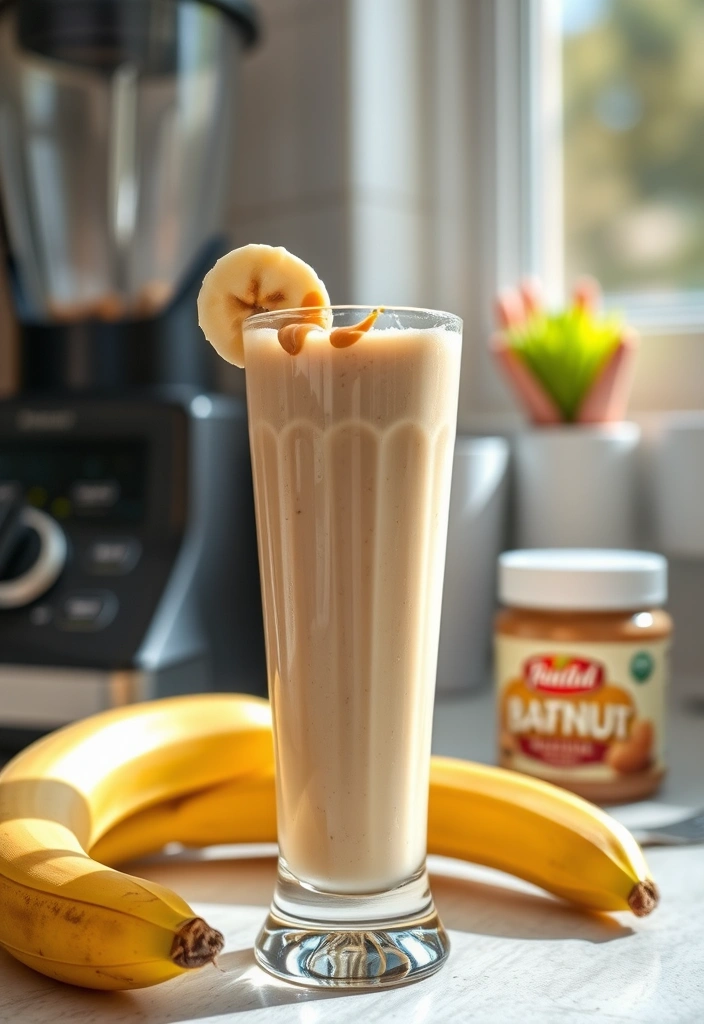 Quick 3-Ingredient Recipes for Busy Days - 2. Peanut Butter Banana Smoothie