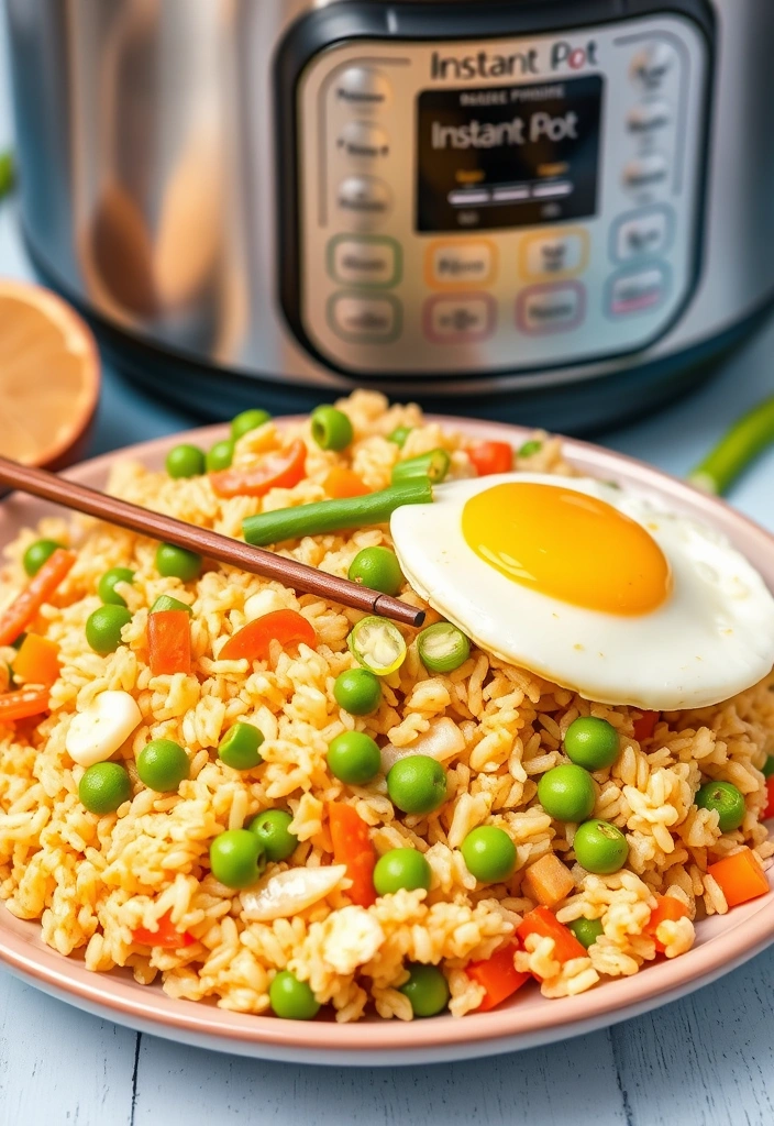 Quick Instant Pot Recipes for Dinner in a Flash - 13. Egg Fried Rice